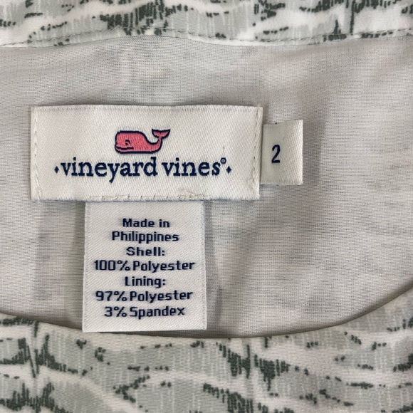 Vineyard Vines Fern Print Ladder Lace blouse top 2 - Picture 10 of 10